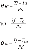 Thermal resistances